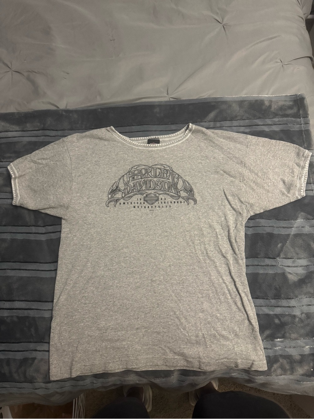 Harley-Davidson Women’s Gray Graphic Tee
